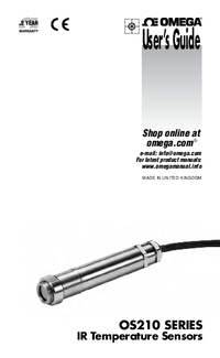 Thumbnail of document Manual - OS211-LT Fixed Infrared Temperature Transmitters